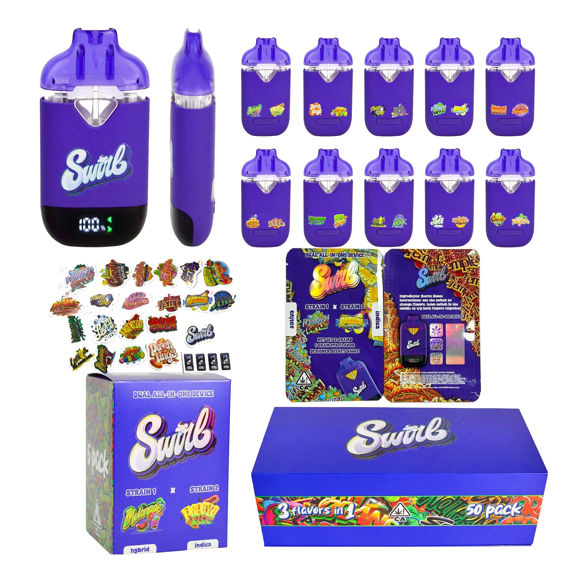 Swirl Switch 2g Disposable Vapes (500 Units / Per Lot)