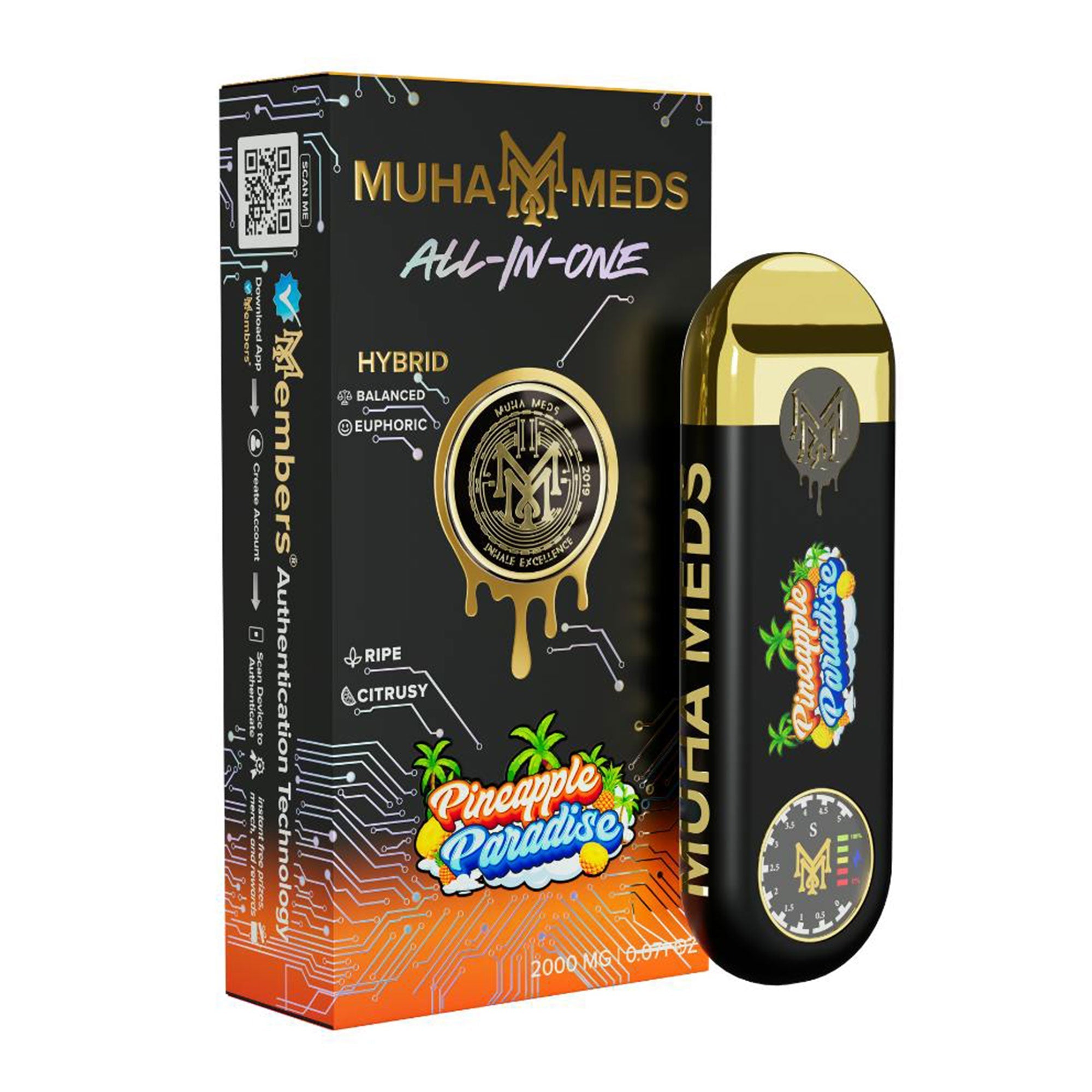 Muha Meds New Digital 2g Disposable Vapes (500 Units / Per Lot)